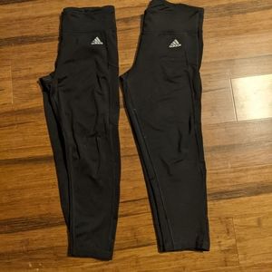 2 adidas cropped pants